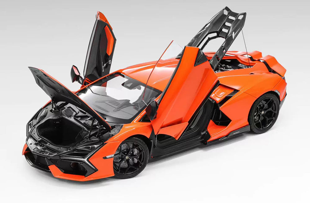 1/18 LCD Lamborghini Revuelto Orange Yellow White Diecast Full