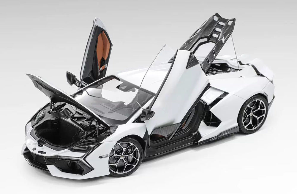 1/18 LCD Lamborghini Revuelto Orange Yellow White Diecast Full