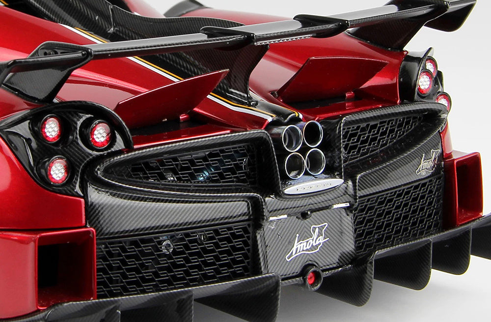 Pre Order 1/18 LCD Pagani Imola Red Silver Diecast Full Open