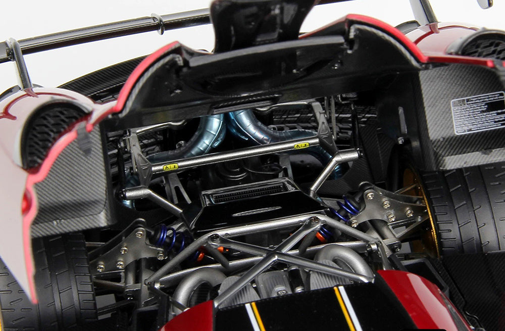 Pre Order 1/18 LCD Pagani Imola Red Silver Diecast Full Open