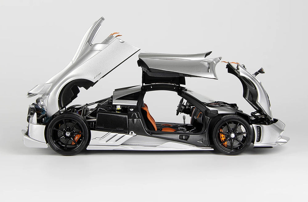 Pre Order 1/18 LCD Pagani Imola Red Silver Diecast Full Open