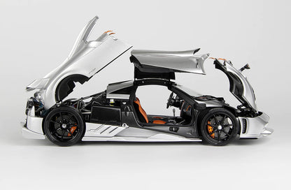 Pre Order 1/18 LCD Pagani Imola Red Silver Diecast Full Open