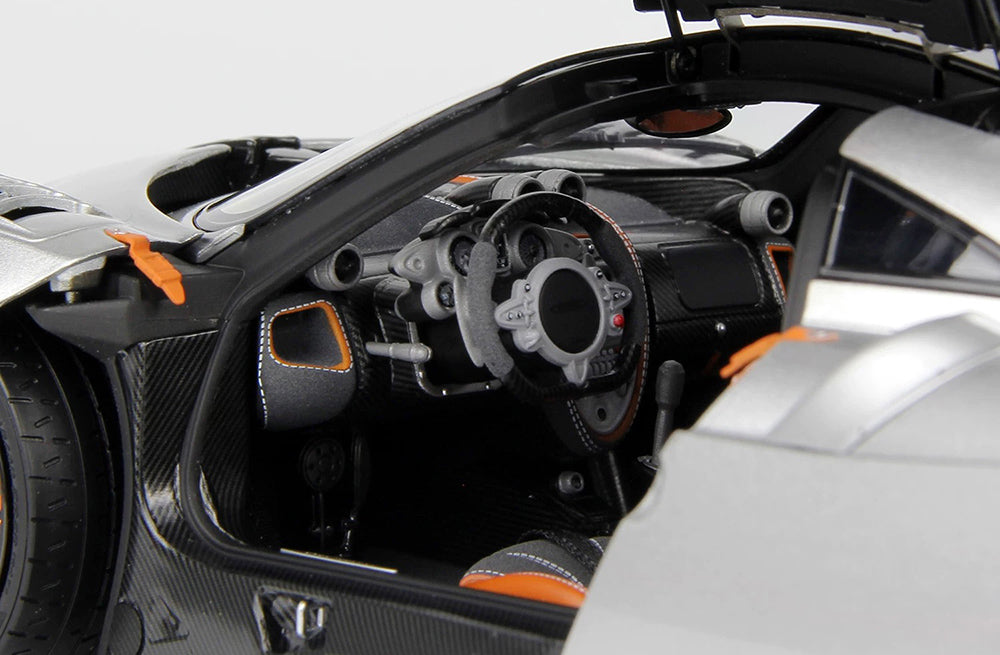 Pre Order 1/18 LCD Pagani Imola Red Silver Diecast Full Open