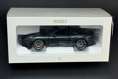 1/18 Norev Porsche 718 Spyder RS w/ Weissach Pack 2023 Forest Green White Diecast Full Openings
