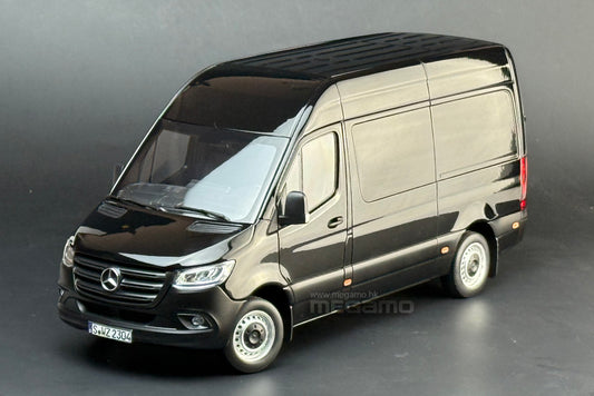 1/18 Norev Mercedes-Benz Sprinter 324 VAN 2018 Black Diecast 5 Openings
