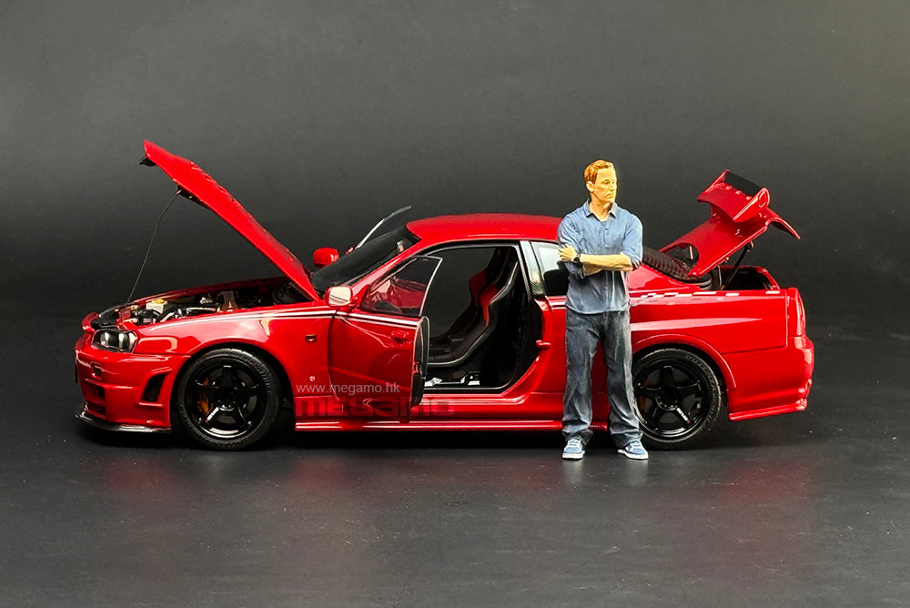 1/18 Motorhelix Nissan Skyline GT-R R34 Nismo CRS Red Diecast Full Open Ltd 499 Pcs