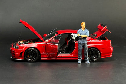 1/18 Motorhelix Nissan Skyline GT-R R34 Nismo CRS Red Diecast Full Open Ltd 499 Pcs