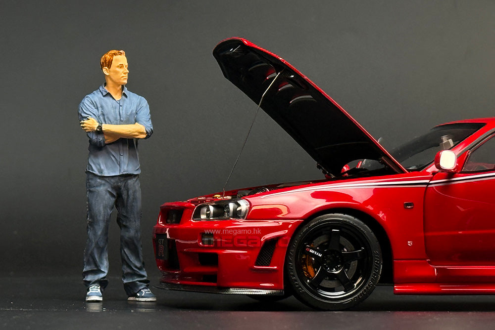 1/18 Motorhelix Nissan Skyline GT-R R34 Nismo CRS Red Diecast Full Open Ltd 499 Pcs