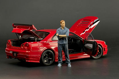 1/18 Motorhelix Nissan Skyline GT-R R34 Nismo CRS Red Diecast Full Open Ltd 499 Pcs