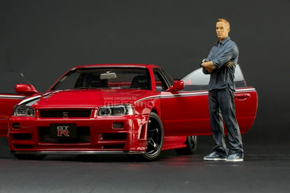 1/18 Motorhelix Nissan Skyline GT-R R34 Nismo CRS Red Diecast Full Open Ltd 499 Pcs