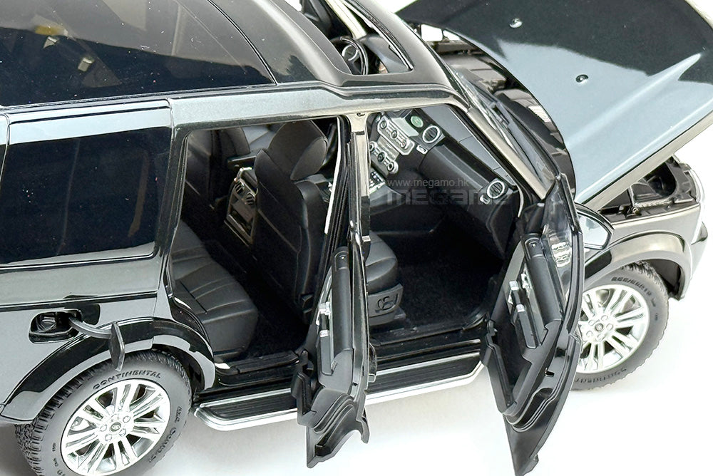 1/18 WHELART Land Rover Discovery 4 Black Green Diecast Full Open