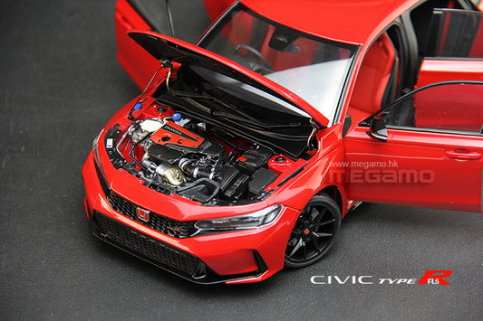 1/18 Motorhelix Honda Civic Type-R FL5 2023 RHD Red Black Blue Ltd 699 Pcs JDM Diecast Full Open