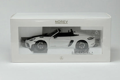 1/18 Norev Porsche 718 Spyder RS w/ Weissach Pack 2023 Forest Green White Diecast Full Openings