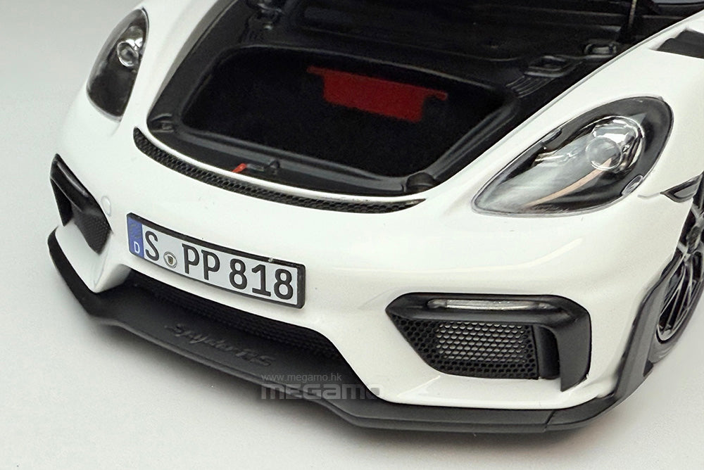 1/18 Norev Porsche 718 Spyder RS w/ Weissach Pack 2023 Forest Green White Diecast Full Openings