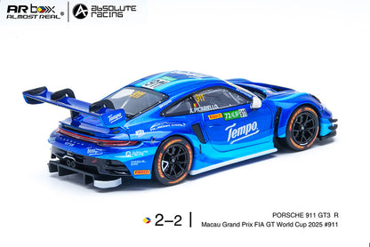 1:64 Almost Real AR Box Porsche 911 GT3 R Macau Grand Prix FIA World Cup 2025 #911 #992