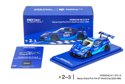 1:64 Almost Real AR Box Porsche 911 GT3 R Macau Grand Prix FIA World Cup 2025 #911 #992