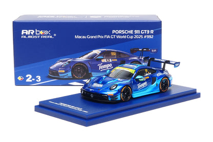 1:64 Almost Real AR Box Porsche 911 GT3 R Macau Grand Prix FIA World Cup 2025 #911 #992