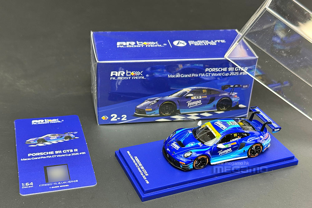 1:64 Almost Real AR Box Porsche 911 GT3 R Macau Grand Prix FIA