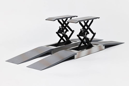 Pre Order 1/18 LCD Scissor Lift Cross Lift Black Silver