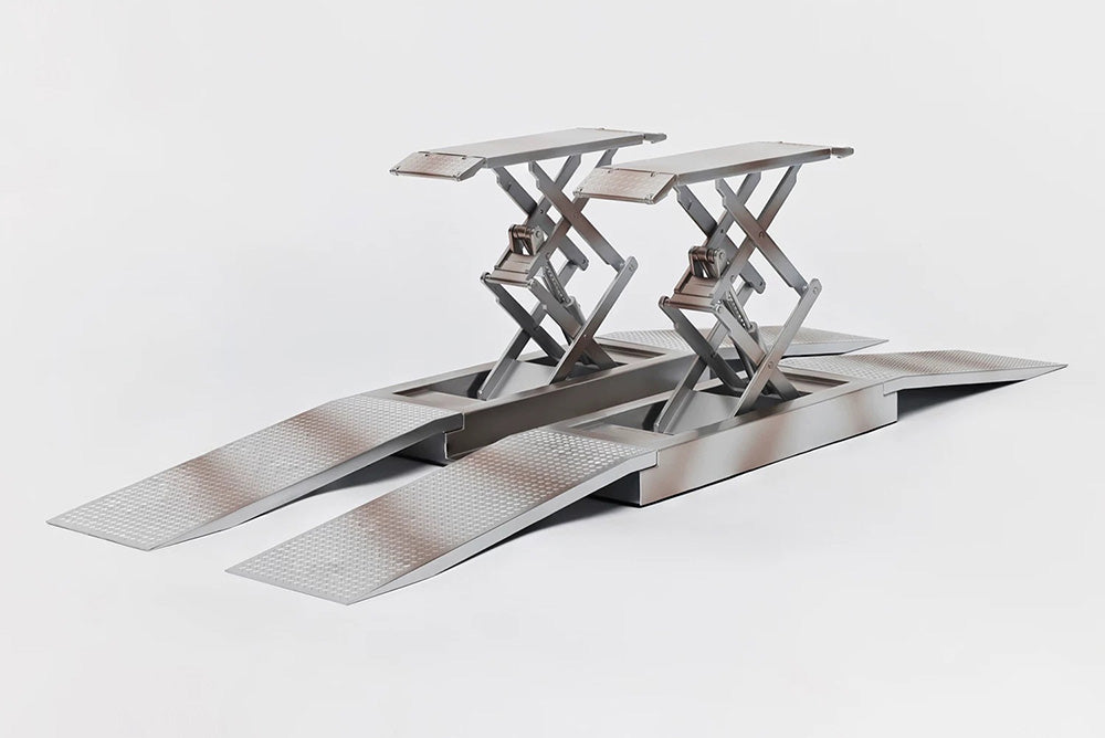 Pre Order 1/18 LCD Scissor Lift Cross Lift Black Silver