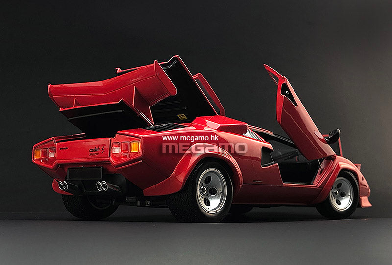 1/18 Kyosho Lamborghini Countach LP500S Red 1985 Diecast Full Open