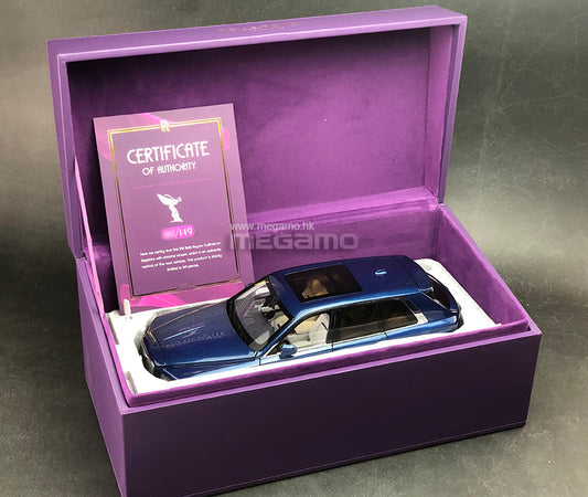 1/18 KengFai Rolls Royce Cullinan Pikes Peak Blue White Interior Ltd 149 Pcs Diecast Full Open Model