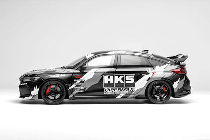 1/18 Motorhelix Honda Civic Type-R FL5 RHD HKS Livery White Matte Black JDM Full Open Diecast Model