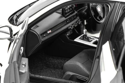 1/18 Motorhelix Honda Civic Type-R FL5 RHD HKS Livery White Matte Black JDM Full Open Diecast Model