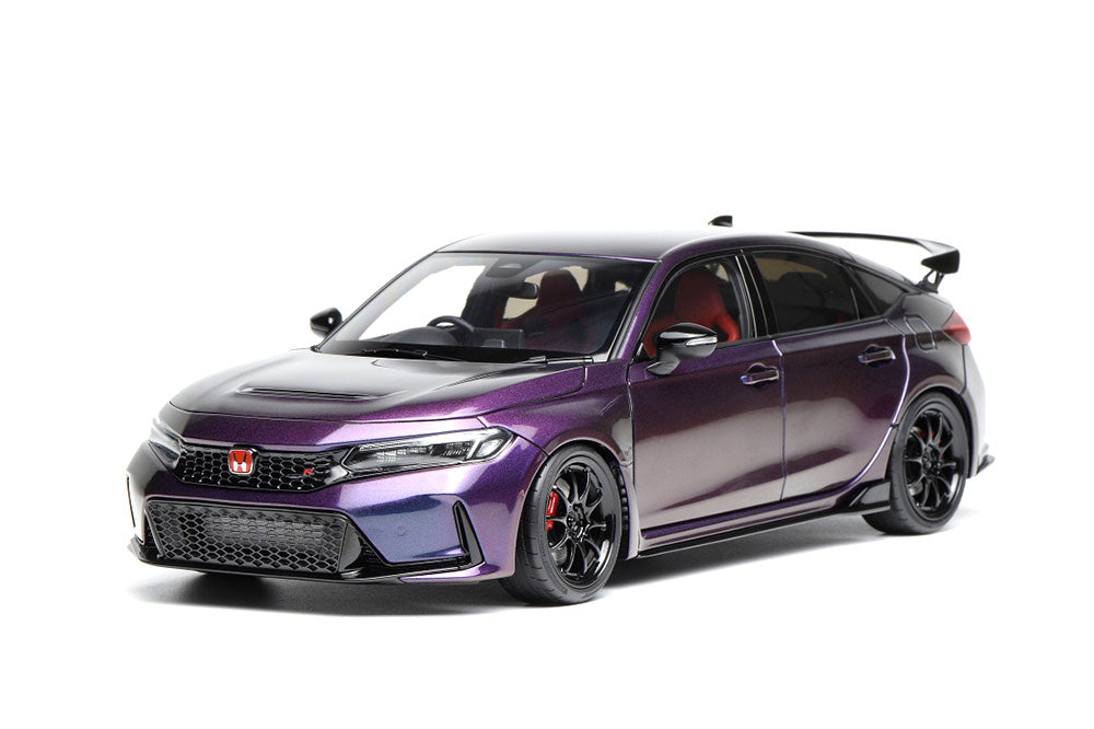 1/18 Motorhelix Honda Civic Type-R FL5 RHD Customized Chameloem Pearl Dark Green JDM Full Open Diecast Model