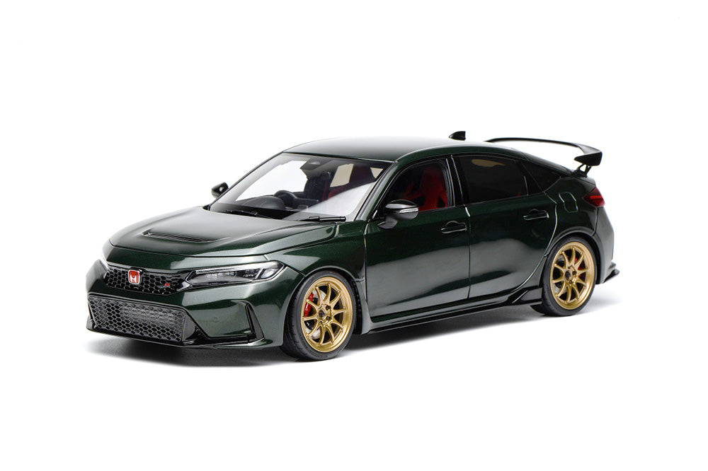 1/18 Motorhelix Honda Civic Type-R FL5 RHD Customized Chameloem Pearl Dark Green JDM Full Open Diecast Model
