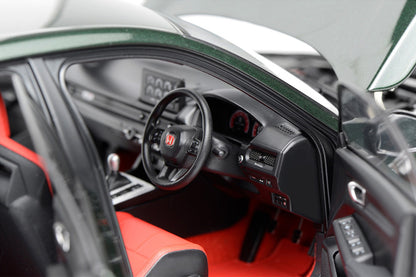 1/18 Motorhelix Honda Civic Type-R FL5 RHD Customized Chameloem Pearl Dark Green JDM Full Open Diecast Model