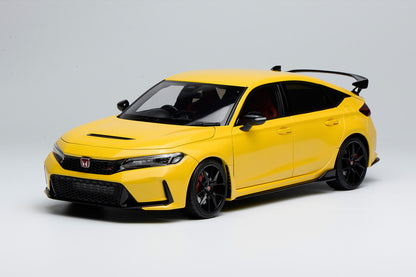 1/18 Motorhelix Honda Civic Type-R FL5 2023 RHD Yellow Grey JDM Full Open Diecast Model