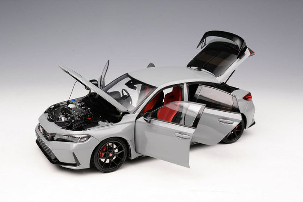 1/18 Motorhelix Honda Civic Type-R FL5 2023 RHD Yellow Grey JDM Full Open Diecast Model