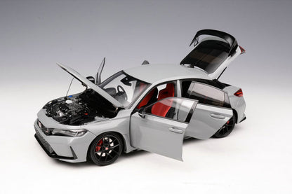 1/18 Motorhelix Honda Civic Type-R FL5 2023 RHD Yellow Grey JDM Full Open Diecast Model