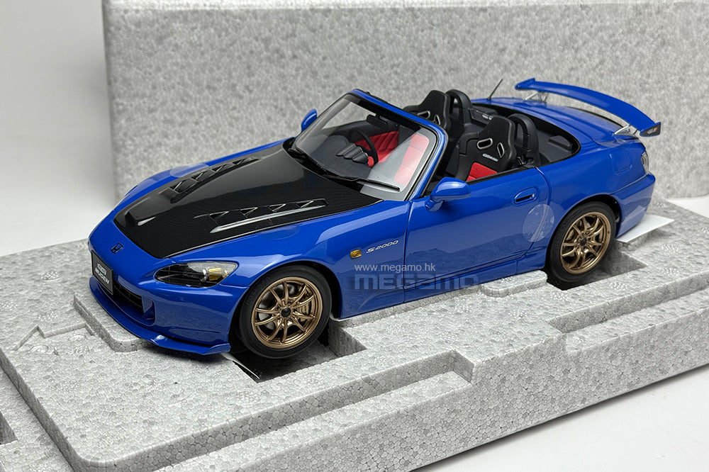 1/18 Motorhelix Honda S2000 Type-S AP2 MUGEN Blue Yellow JDM Diecast Full Open Ltd 399