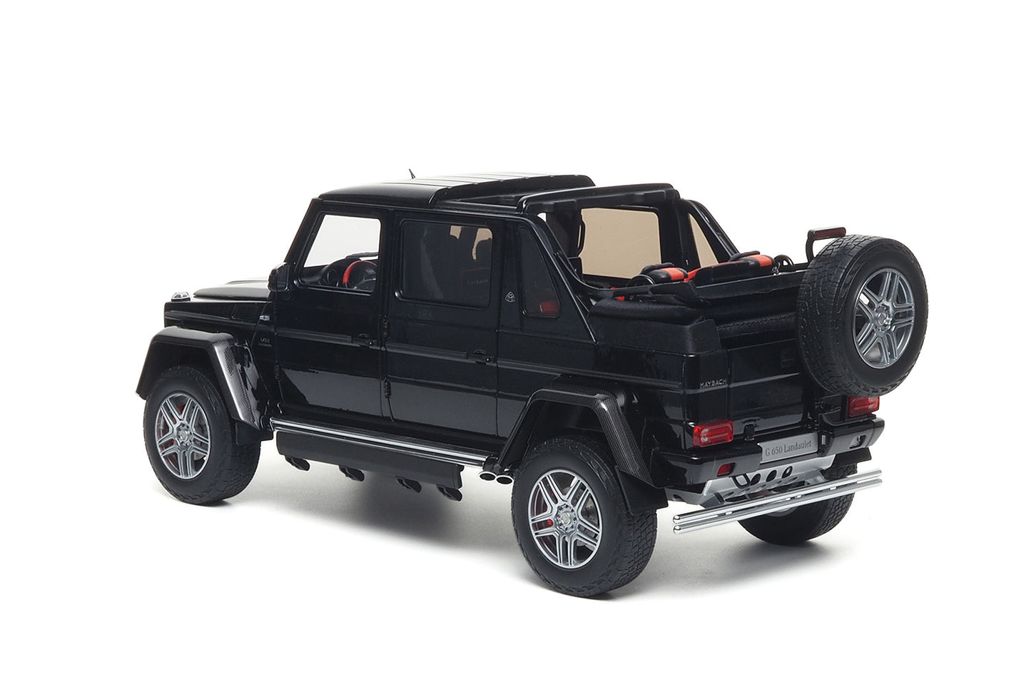 1/18 Almost Real Mercedes-Maybach G 650 Landaulet 2017 W463 Black Working Soft Top Diecast Full Open Model