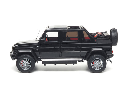 1/18 Almost Real Mercedes-Maybach G 650 Landaulet 2017 W463 Black Working Soft Top Diecast Full Open Model