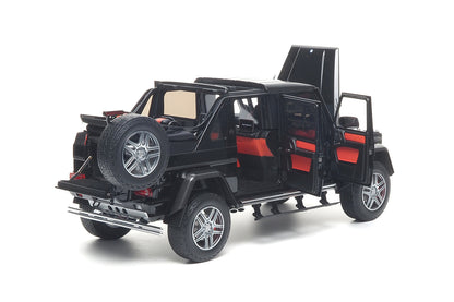 1/18 Almost Real Mercedes-Maybach G 650 Landaulet 2017 W463 Black Working Soft Top Diecast Full Open Model