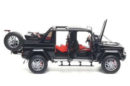 1/18 Almost Real Mercedes-Maybach G 650 Landaulet 2017 W463 Black Working Soft Top Diecast Full Open Model