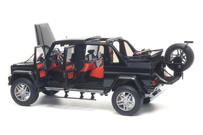 1/18 Almost Real Mercedes-Maybach G 650 Landaulet 2017 W463 Black Working Soft Top Diecast Full Open Model