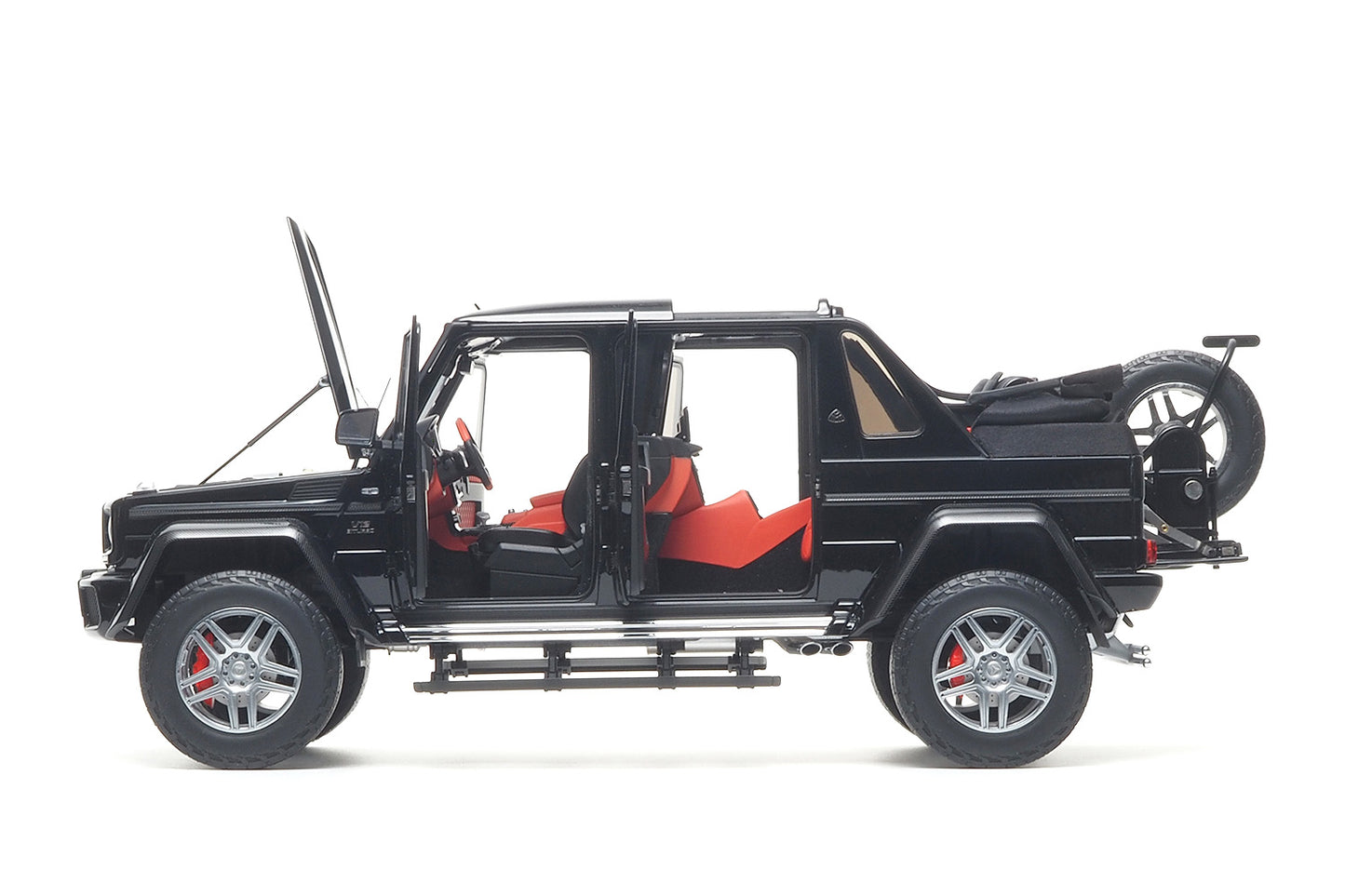 1/18 Almost Real Mercedes-Maybach G 650 Landaulet 2017 W463 Black Working Soft Top Diecast Full Open Model