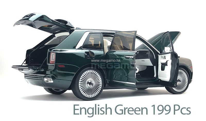 1/18 KengFai Rolls Royce Cullinan Pikes Peak Blue White Interior Ltd 149 Pcs Diecast Full Open Model