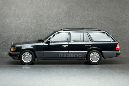 1/18 Norev Mercedes-Benz 300 DT S124 Touring Wagon 1990 Blueblack Full Open Diecast