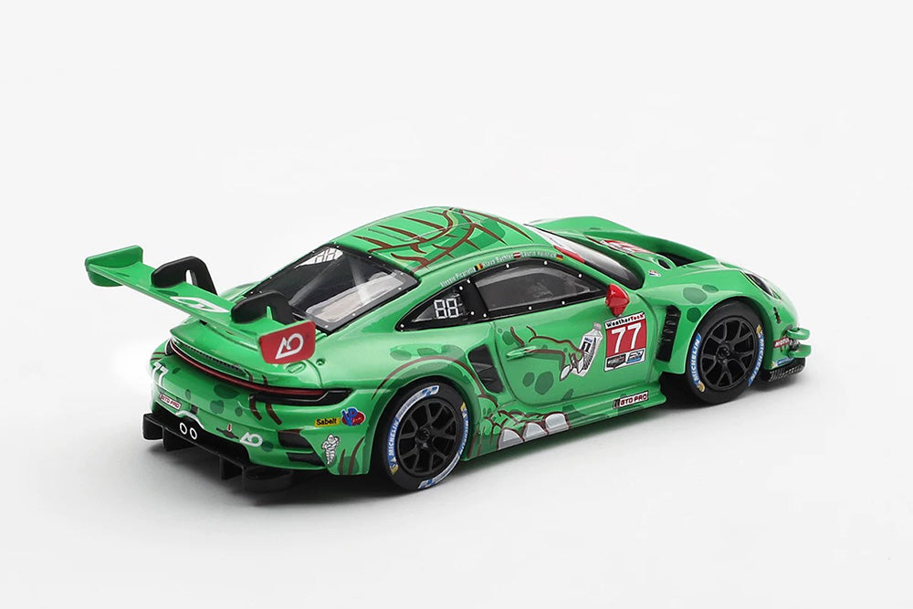 Pre Order 1/64 Mini GT 1218 Porsche 911 992 GT3 R #77 Green Rexy