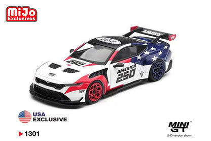 Pre Order 1/64 Mini GT 1301 American 250 Years Ford Mustang GTD