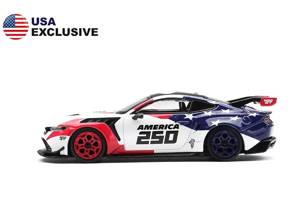 Pre Order 1/64 Mini GT 1301 American 250 Years Ford Mustang GTD