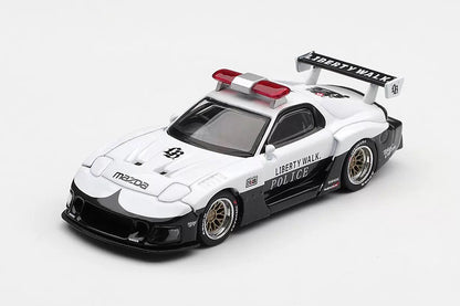 Pre Order 1/64 Mini GT 1231 Mazda RX-7 LBWK Police Car
