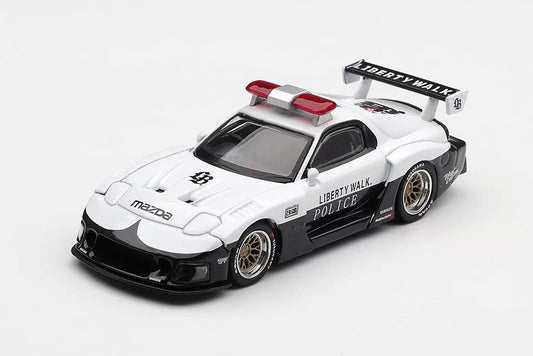 Pre Order 1/64 Mini GT 1231 Mazda RX-7 LBWK Police Car