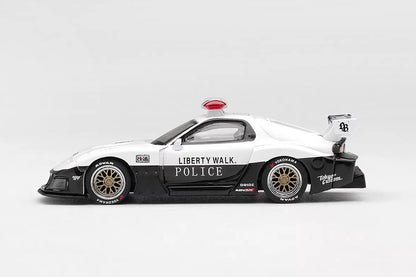 Pre Order 1/64 Mini GT 1231 Mazda RX-7 LBWK Police Car