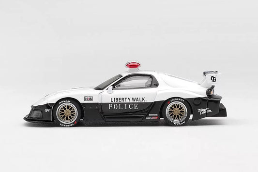Pre Order 1/64 Mini GT 1231 Mazda RX-7 LBWK Police Car